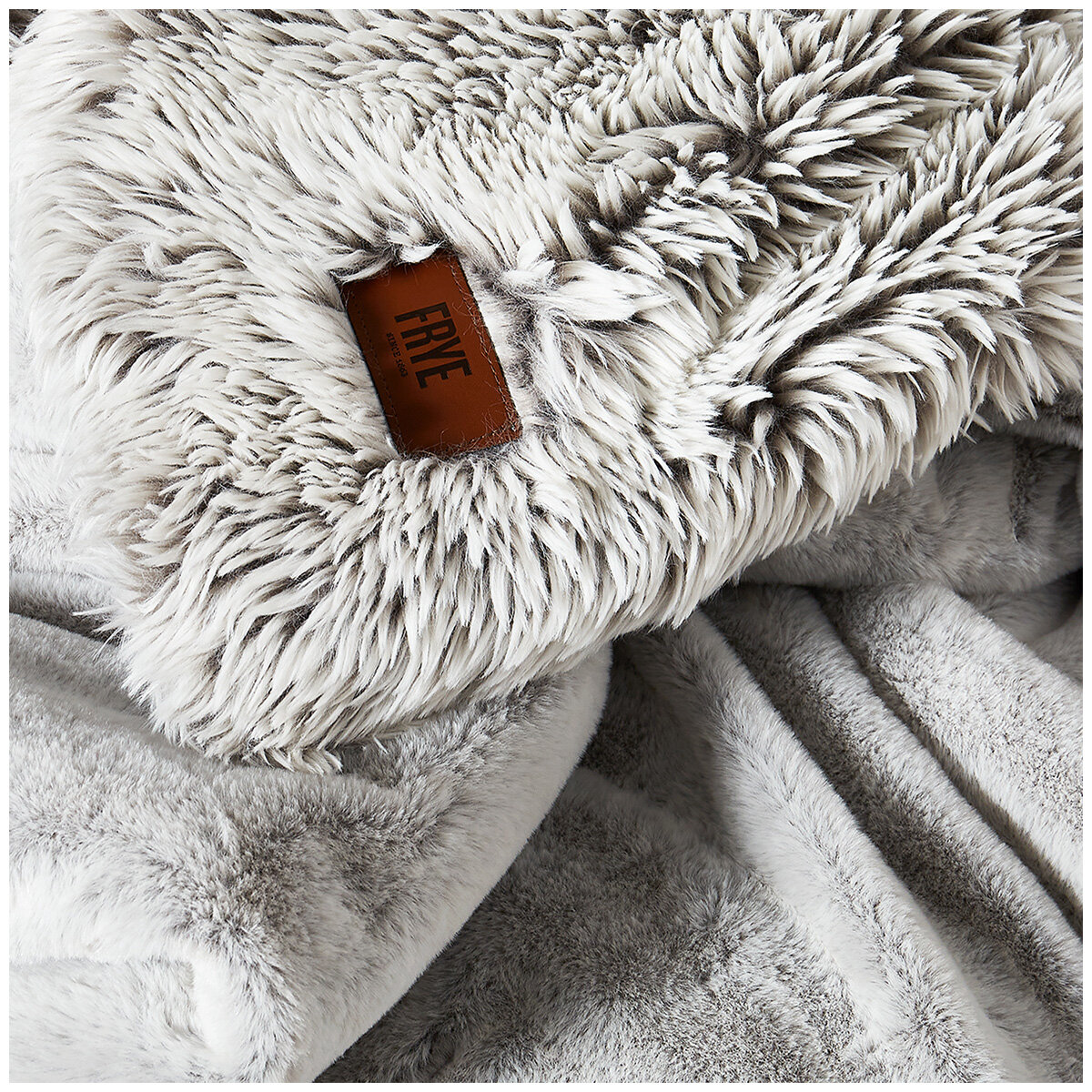 Frye Arctic Faux Fur Lux Throw 152 x 178cm White