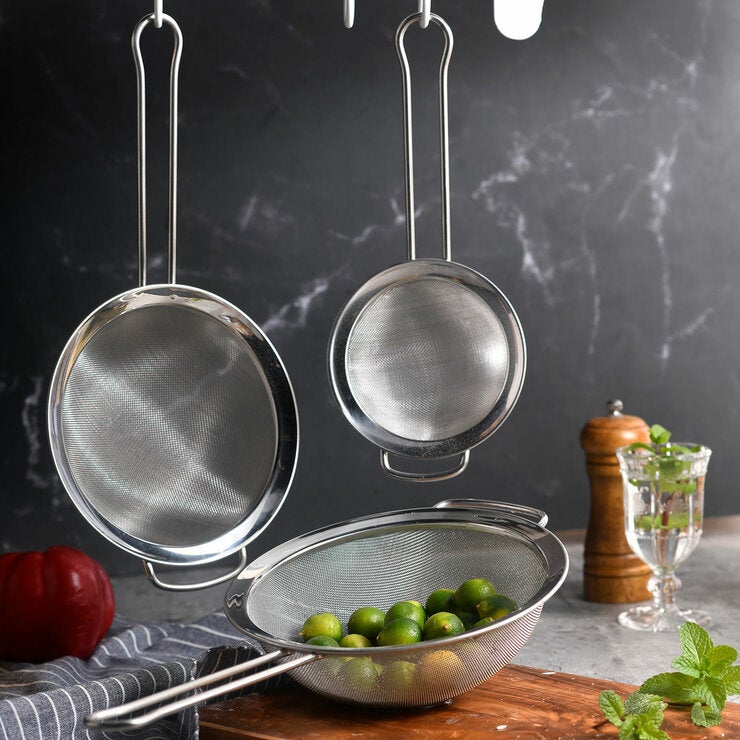 MIU Stainless Steel Mesh Strainers 3 Piece Set