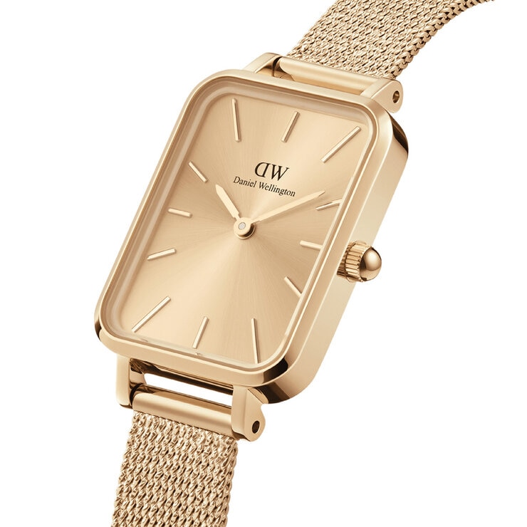 Daniel Wellington Quadro Unitone Gold Dial Women's Watch DW00100485 Daniel Wellington Quadro Unitone Gold Dial Women's Watch DW00100485