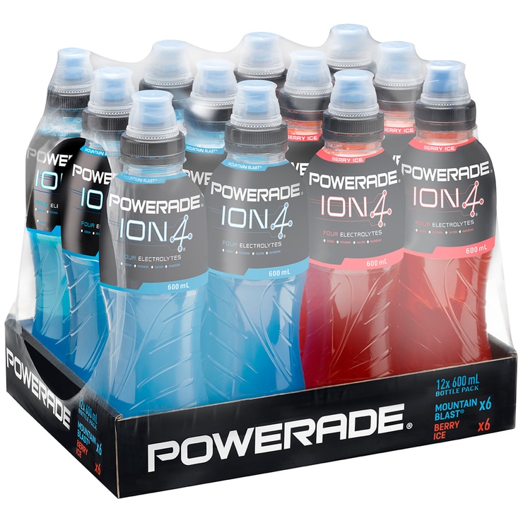Powerade ION4 Sports Drink 12 x 600ml Mixed Pack Costco Australia
