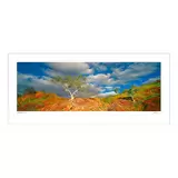 Ken Duncan 30 Snappy Gums, Marble Bar, WA Framed Print White