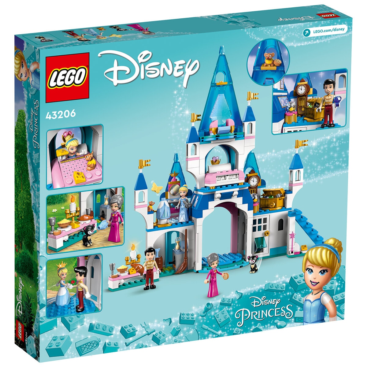 LEGO Cinderella and Prince Charming's Castle 43206