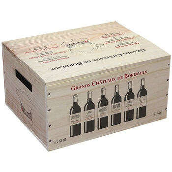Grands Chateaux De Bordeaux Gold Medal Selection Wooden Box 6 x 750 ml