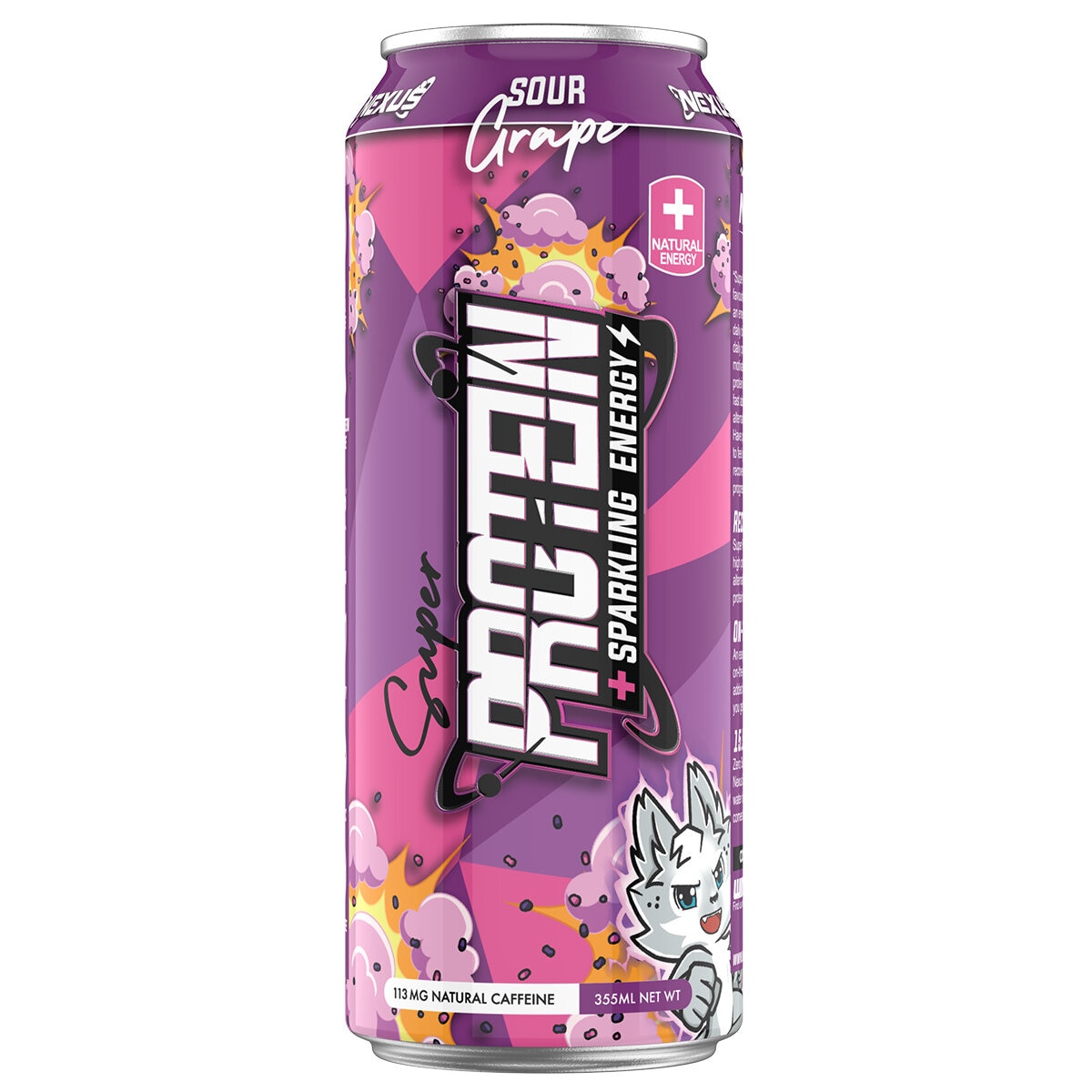 Nexus Super Protein + Sparkling Energy Drink 12 x 355ml