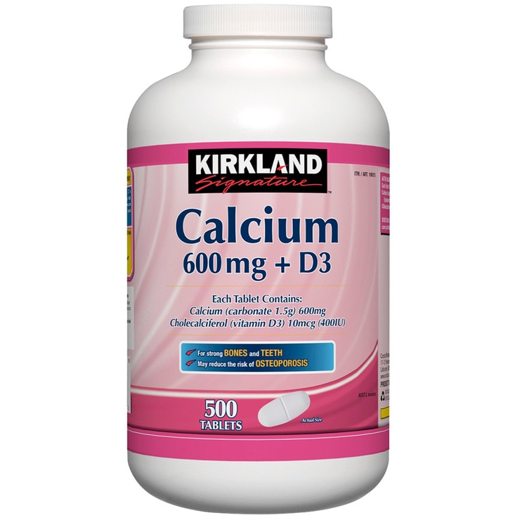 Kirkland Signature Calcium 600mg + D3 500 Tabs Costco Australia