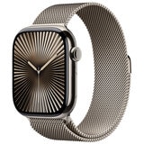 Apple Watch Series 10 GPS + Cellular 42mm Natural Titanium Case With Natural Milanese Loop