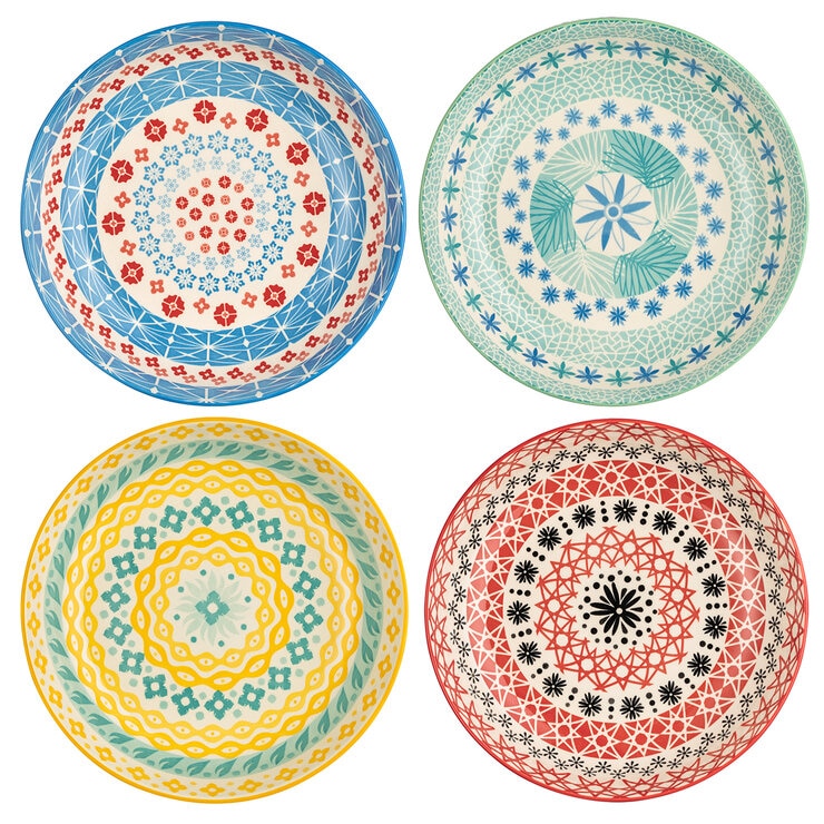 Signature Housewares Dinner Bowls 4 Piece Set