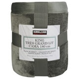 Kirkland Signature Plush Blanket King