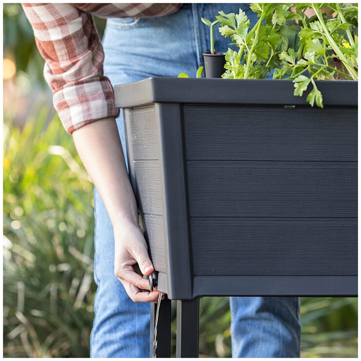 Keter Easy Grow Planter Black