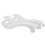 Keter Atlantic Sun Lounger White Set 2 Piece