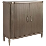 Cafe Lighting and Living Arielle Bar Cabinet, Antique Gold/