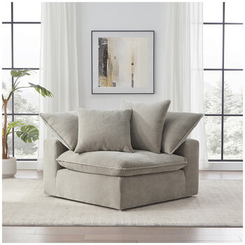 Aiden and Ivy Corner Sofa With 2 Pillows Of The Sereen Sectional