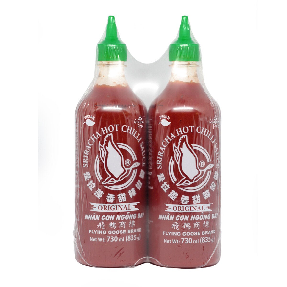 Flying Goose Sriracha Hot Chili Sauce 2 x 730mL Flying Goose Sriracha Hot Chili Sauce 2 x 730mL