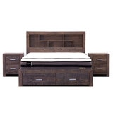 Vivin Sedona 2 Drawer Bookshelf King Bed