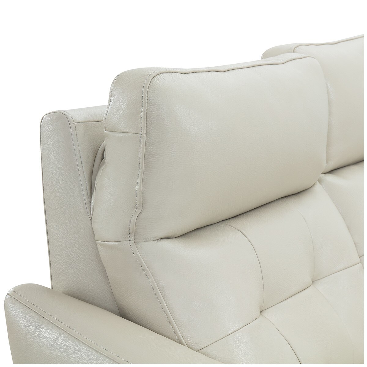 Kuka Haven Leather Power Reclining Loveseat With Power Headrest