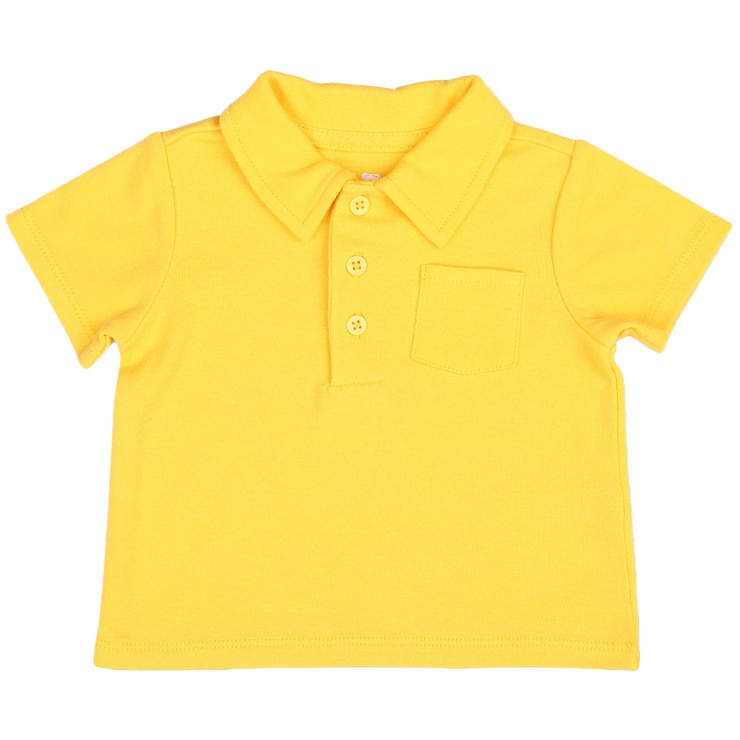 Peanut Shell 2pc Baby Set - Yellow Top/Striped Shorts