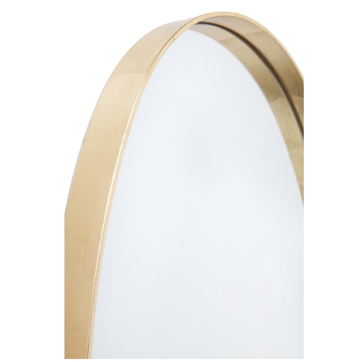 CAFE LIGHTING & LIVING Lucille Oval Wall Mirror Gold Leaf