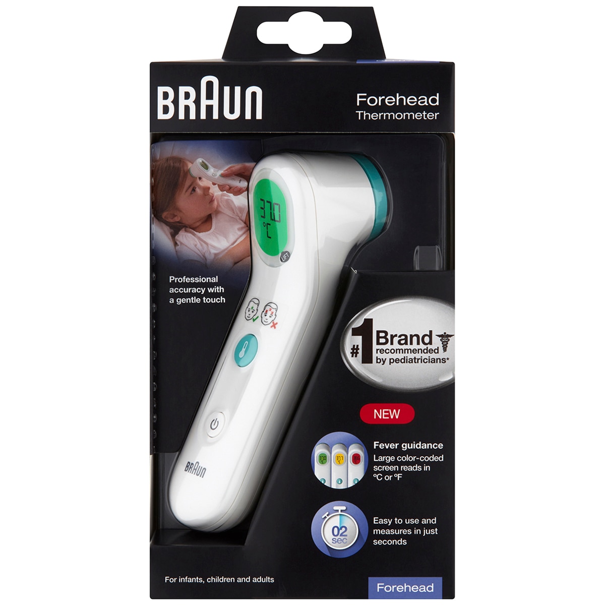 NEW Braun BFH-125 Forehead Thermometer In Stock Ship Now 