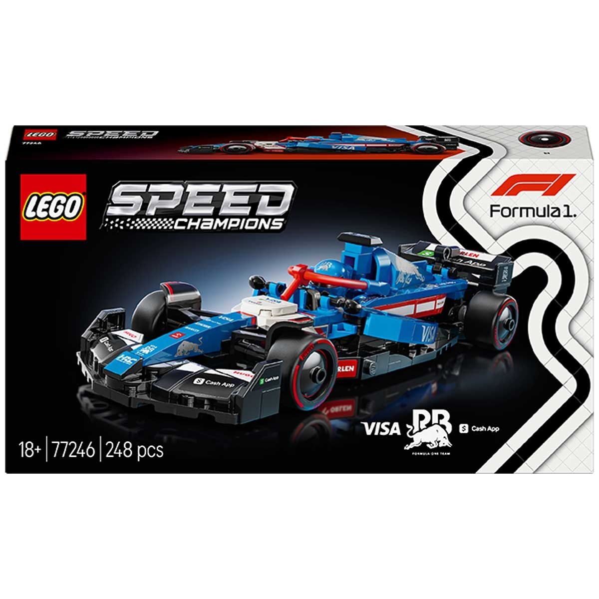 LEGO Speed Champions Visa Cash App RB VCARB 01 F1 Race Car 77246