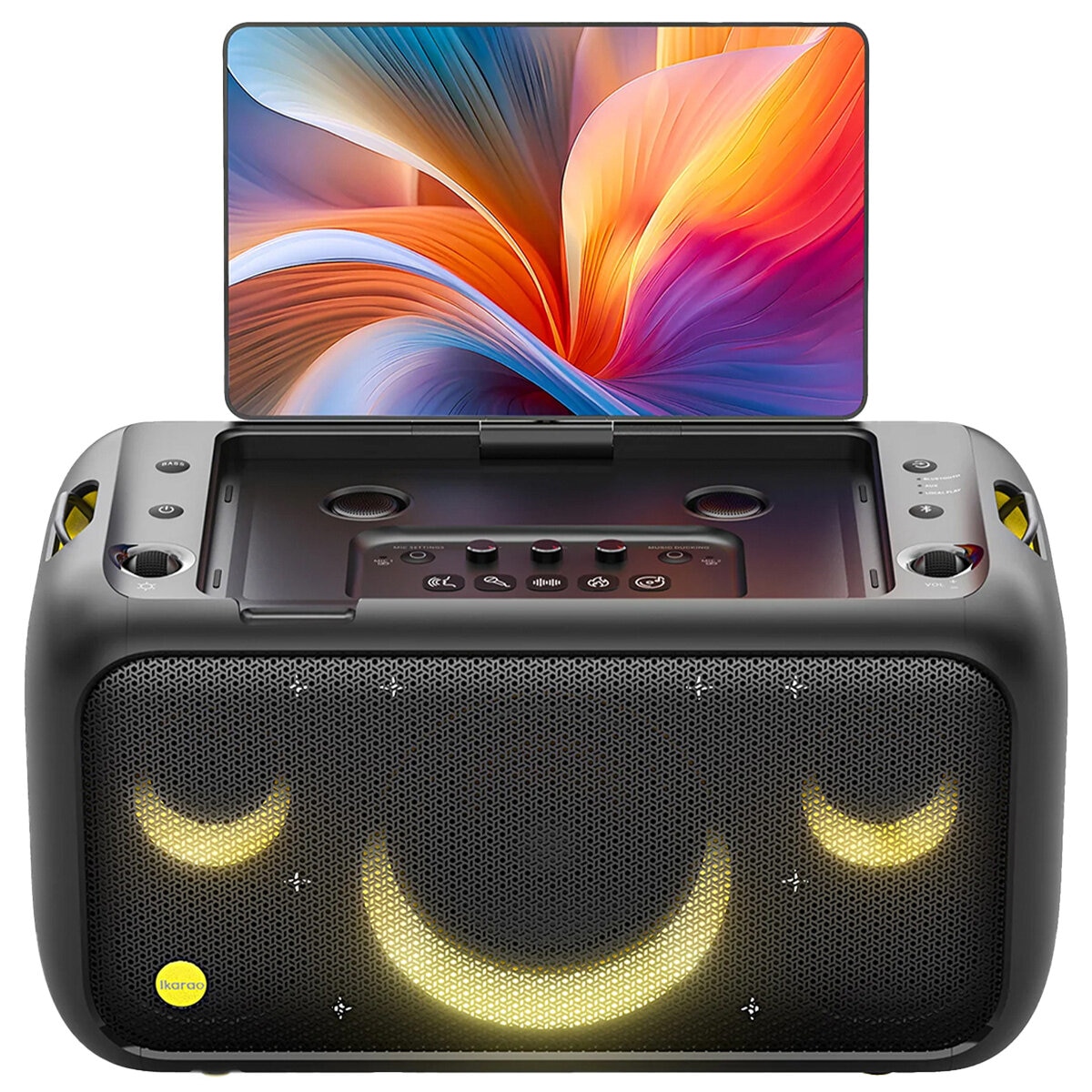 Ikarao Break X1 Portable 800W Karaoke Machine with 13.3 Inch Lyrics Display IK-Break-X1