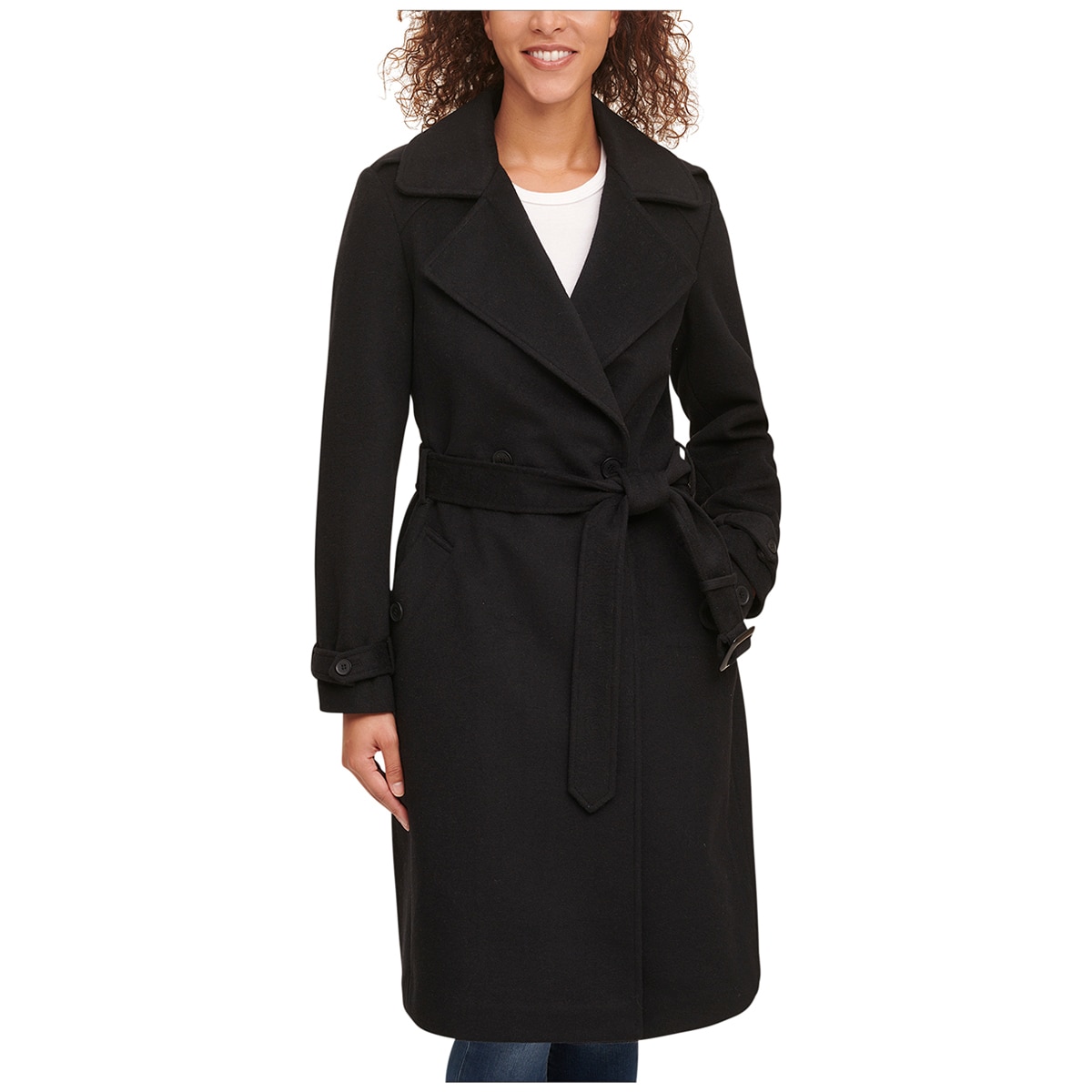 DKNY Wool Coat Black