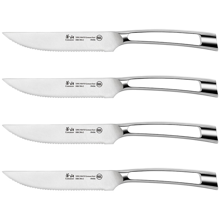 Cangshan N1 Series German Steel 4Piece Steak Knife Set Costco