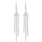 18KT White Gold 1.04ctw Diamond Earrings