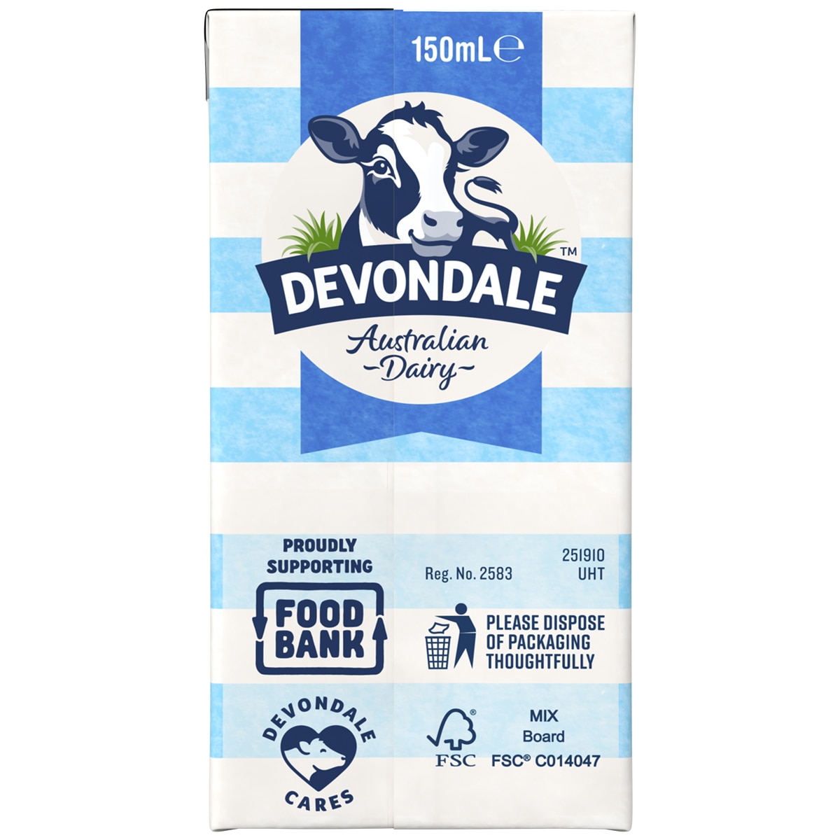 Devondale Full Cream Long Life Milk 32 x 150ml