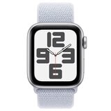 Apple Watch SE GPS + Cellular 40mm Silver Aluminium Case With Blue Cloud Sport Loop
