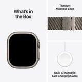 Apple Watch Ultra 4 GPS + Cellular 49mm Natural Titanium Case with Natural Titanium Milanese Loop Apple Watch Ultra 4 GPS + Cellular 49mm Natural Titanium Case with Natural Titanium Milanese Loop