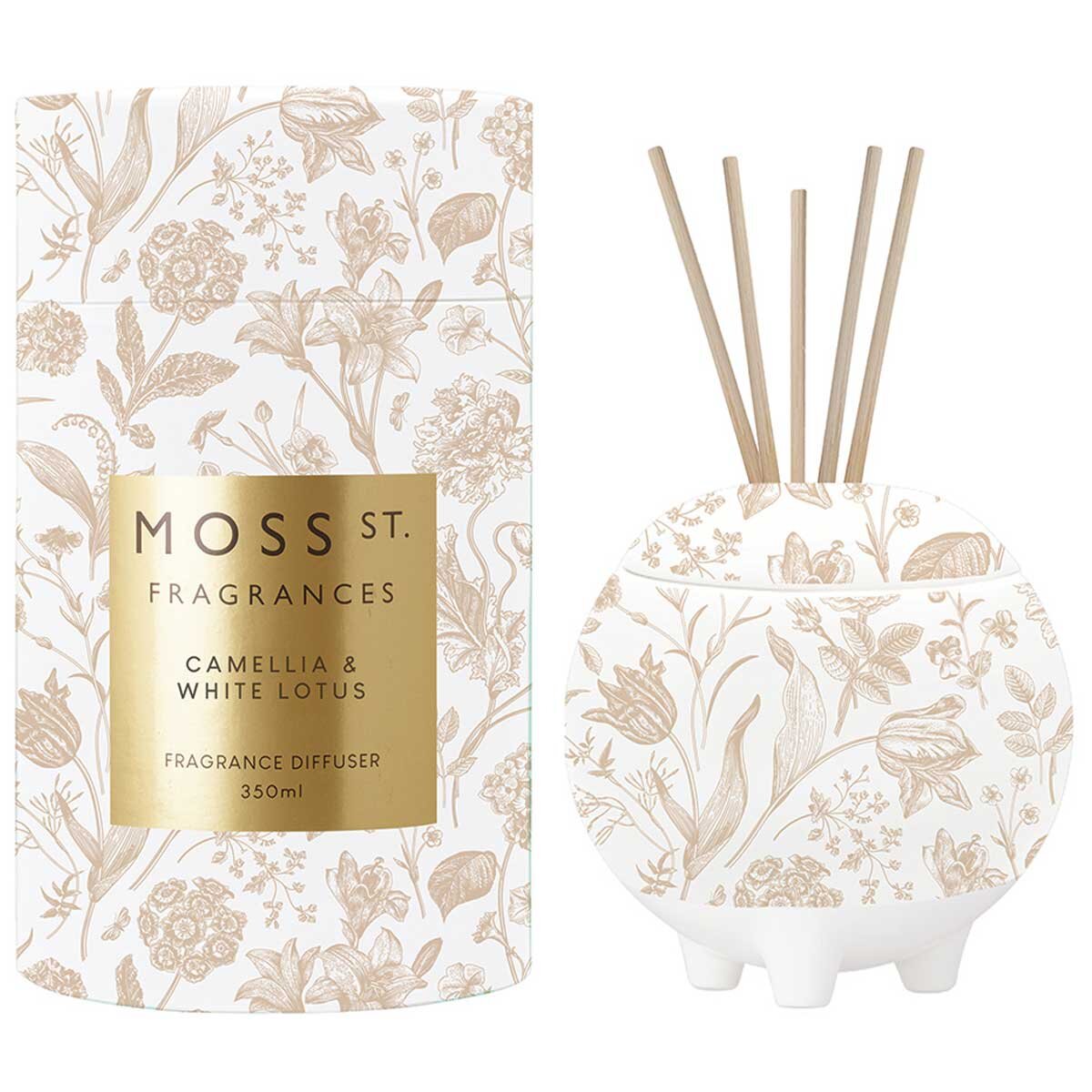 Moss St. Fragrances Diffuser 350ml Camelia And White Lotus