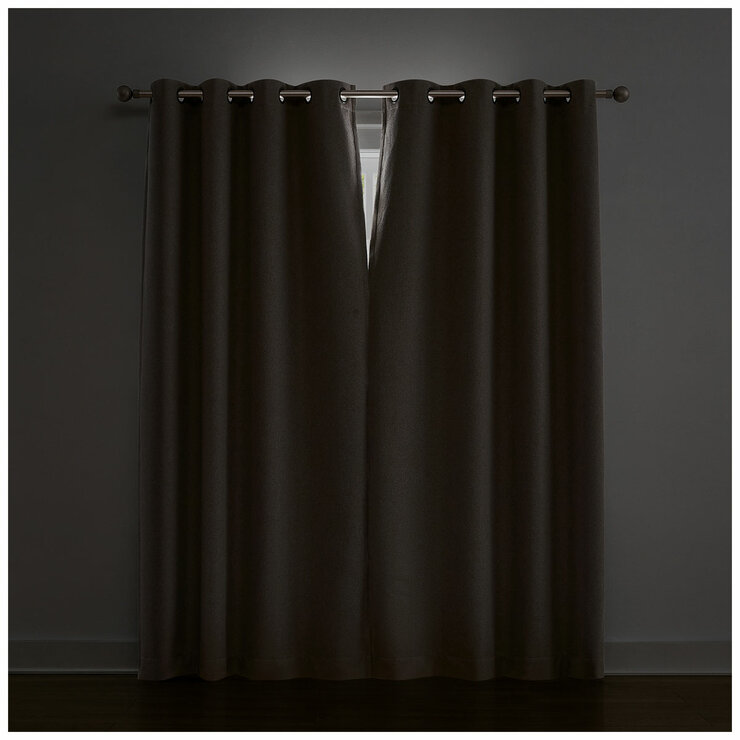 Piper Blackout Curtain Window Panel 2 Pack Beige