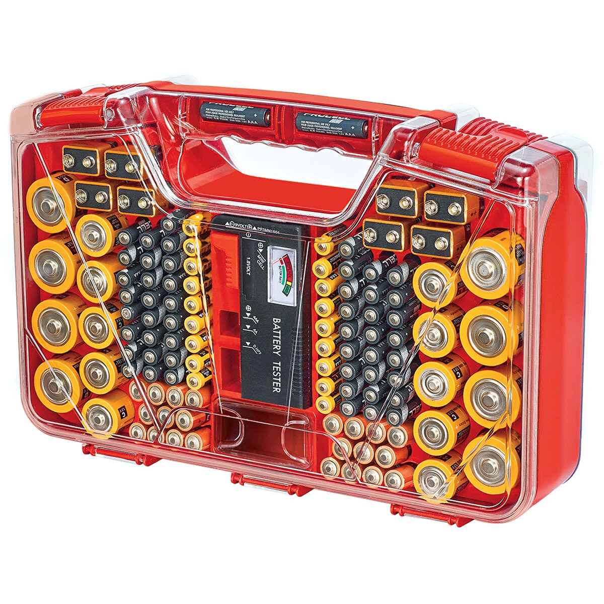 Battery Daddy Battery Organizer and Storage Case with Tester