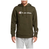 Champion Men's Script Hoodie Khaki