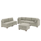 Thomasville 6 Piece Modular Fabric Sectional