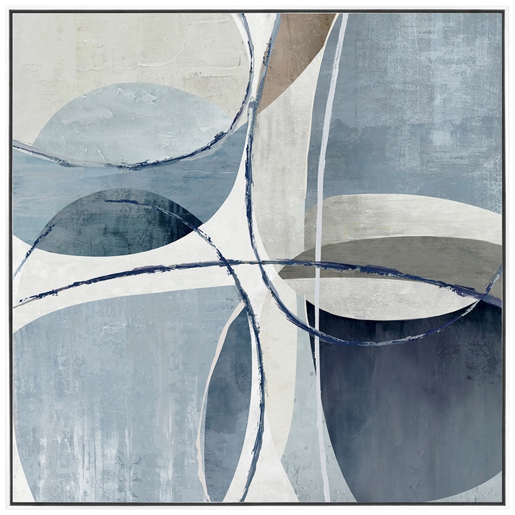 NF Living Slate Framed Painting 80 x 80cm Costco Australia