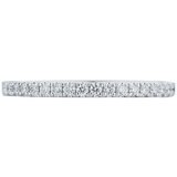 Platinum 0.20ctw Diamond Single Row Ring