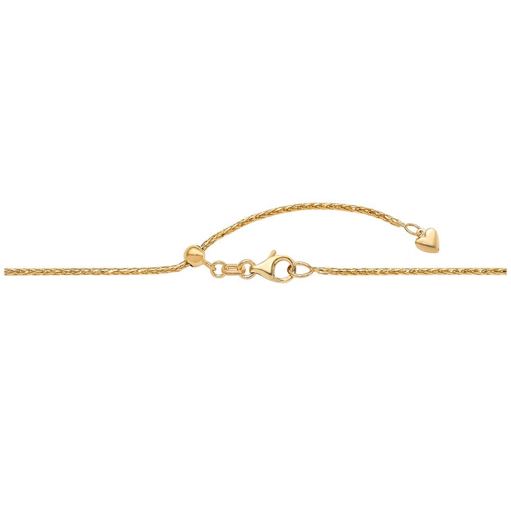 14KT Yellow Gold Spiga Adjustable Chain/ 14KT Yellow Gold Spiga Adjustable Chain/