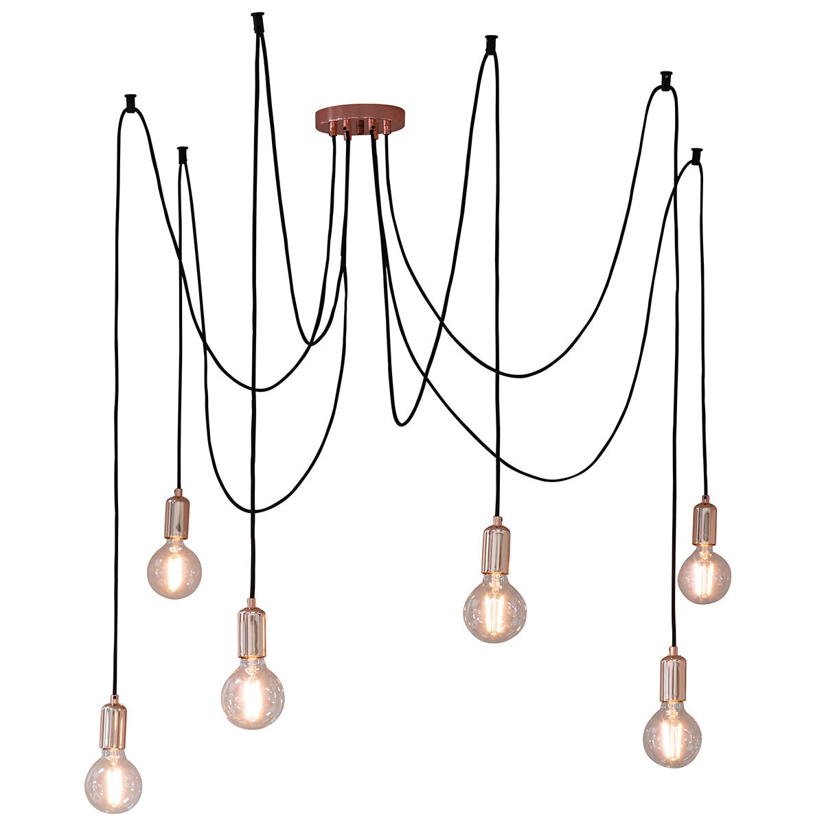 UK Hudson Living Studio LED Pendant Light Copper