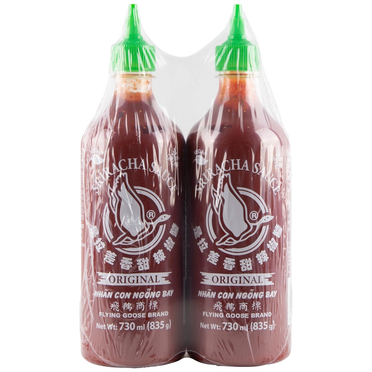 Flying Goose Sriracha Hot Chili Sauce 2 x 730 ml