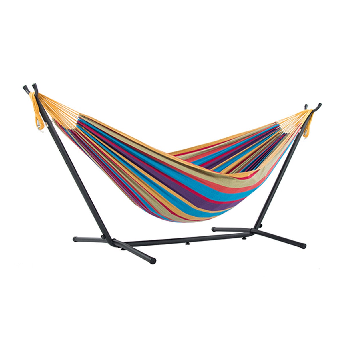 Vivere Double Cotton Hammock with Stand 280cm Vivere Double Cotton Hammock with Stand 280cm