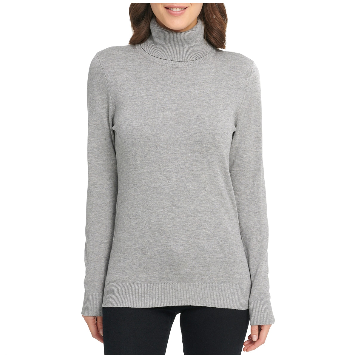 Andrew Marc Turtleneck - Heather Granite