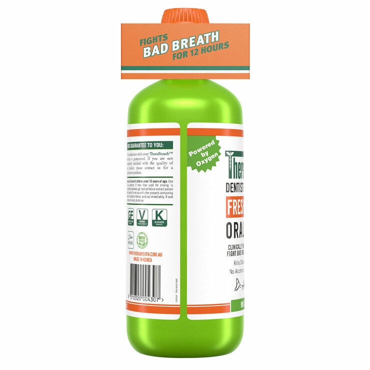 187808 TheraBreath Mild Mint Mouthwash 2 x 1L