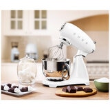 Smeg 50's Style Stand Mixer White SMF03WHAU