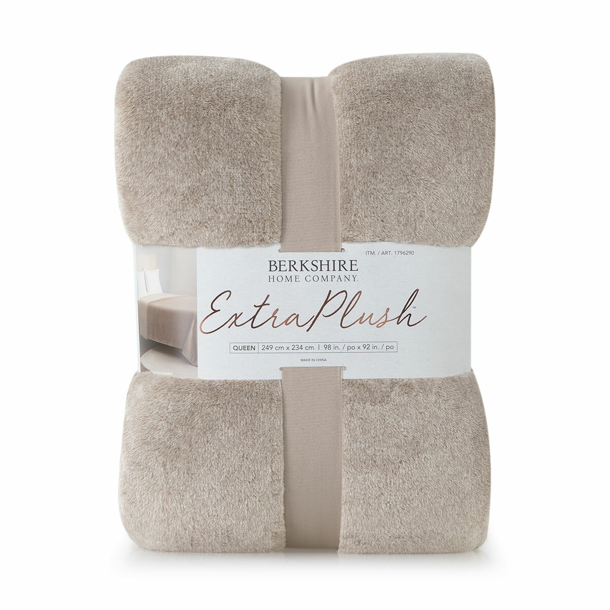 Berkshire Heathered Plush Blanket Queen 234 cm x 249 cm