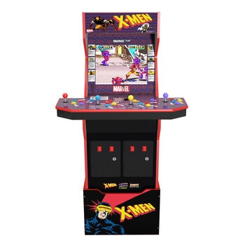 Arcade1Up X-Men 4-Player Gaming Arcade Cabinet with Stool & Bundle