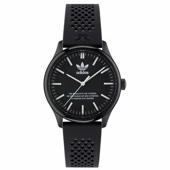 Adidas Originals Code One Black Dial Silicone Strap Watch AOSY23031