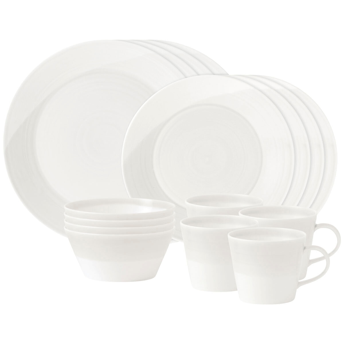 Royal Doulton 1815 White Dinner Set 16 piece Set