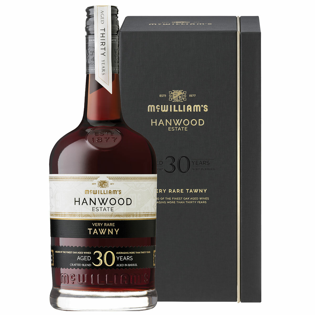 McWilliam's Hanwood Estate 30 Year Old Very Rare Tawny 750ml McWilliam's Hanwood Estate 30 Year Old Very Rare Tawny 750ml
