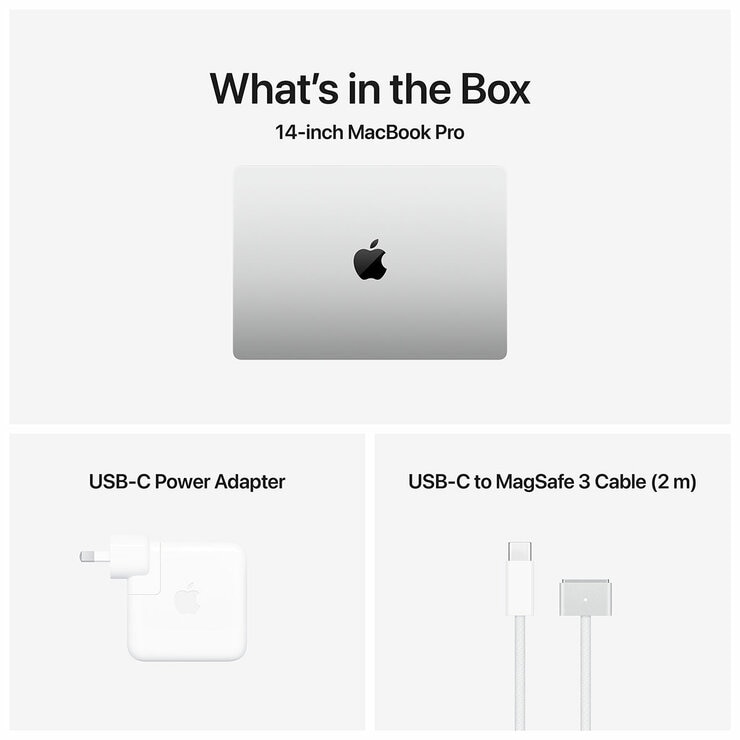 Apple MacBook Pro 14 Inch With M5 Chip 10‑core CPU and 10‑core GPU 24GB 1TB SSD Silver Apple MacBook Pro 14 Inch With M5 Chip 10‑core CPU and 10‑core GPU 24GB 1TB SSD Silver
